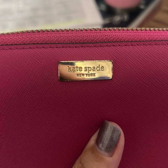Kate Spade Wallet-Pink- 8” length 4” Height - Picture 9 of 9